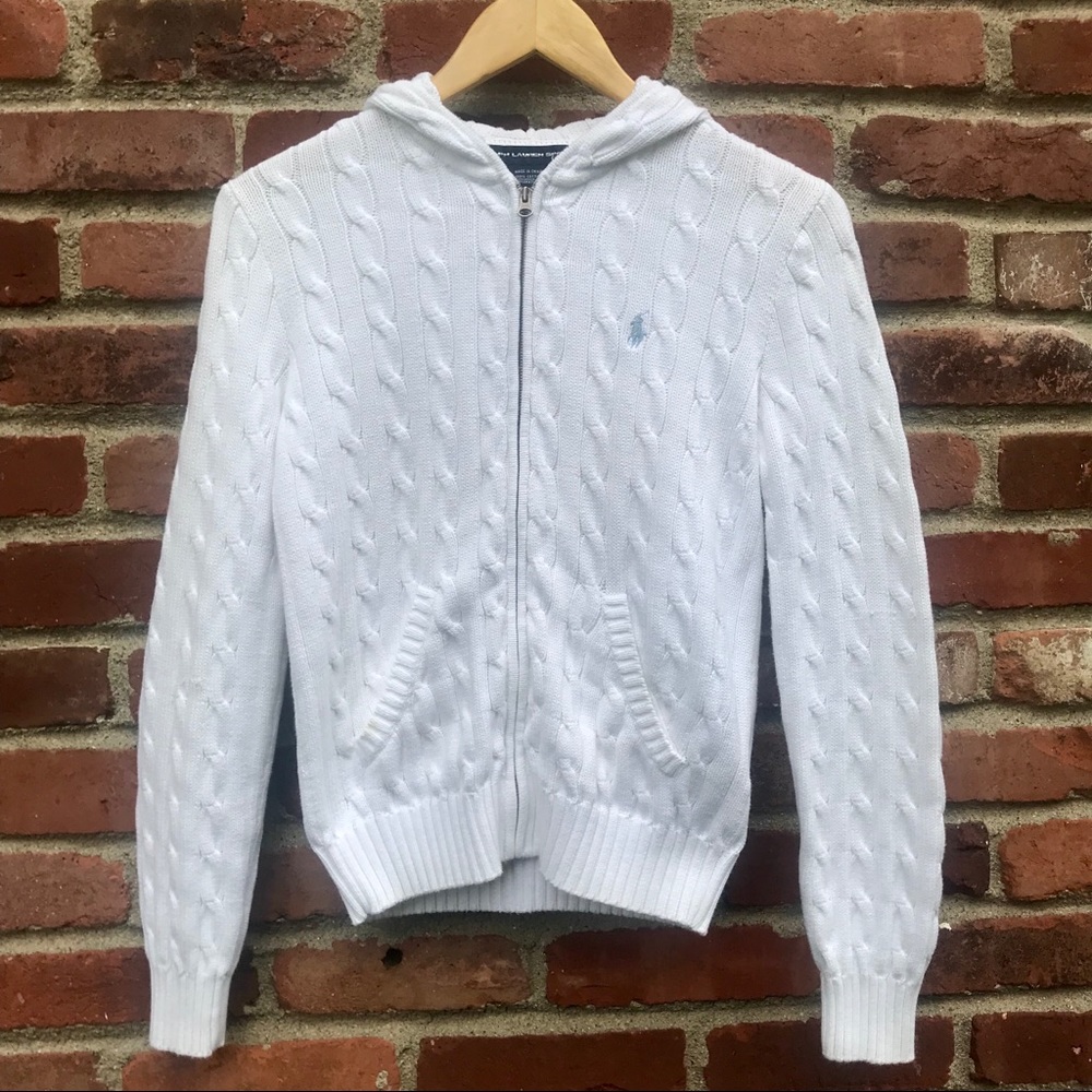 Polo Ralph Lauren Cable-Knit Zip-Up Hoodie